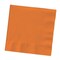 Party Central Club Pack of 500 Sunset Orange Premium 3-Ply Disposable Beverage Napkins 5"